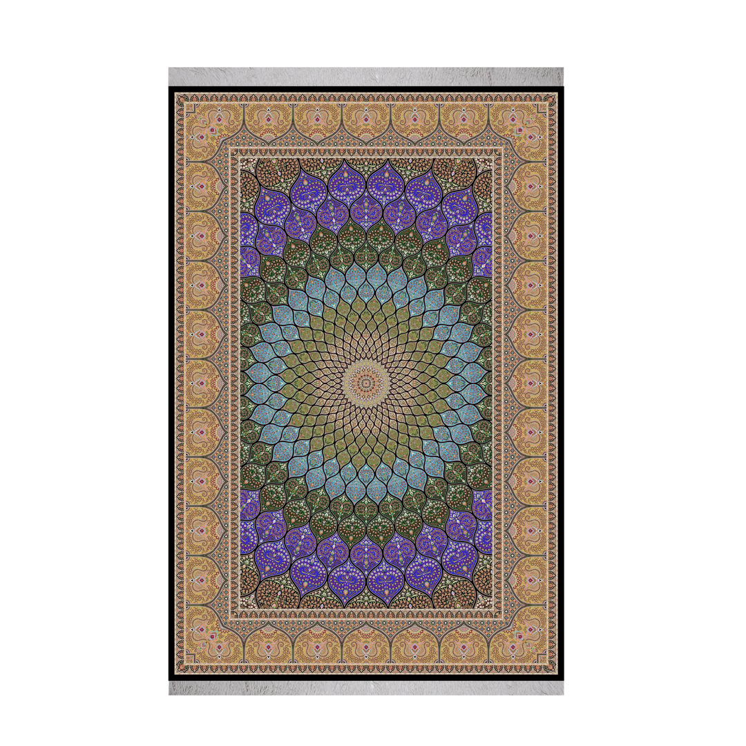 Islamic machine-made Persian Silk rug in Spectrum, 120 × 80 cm