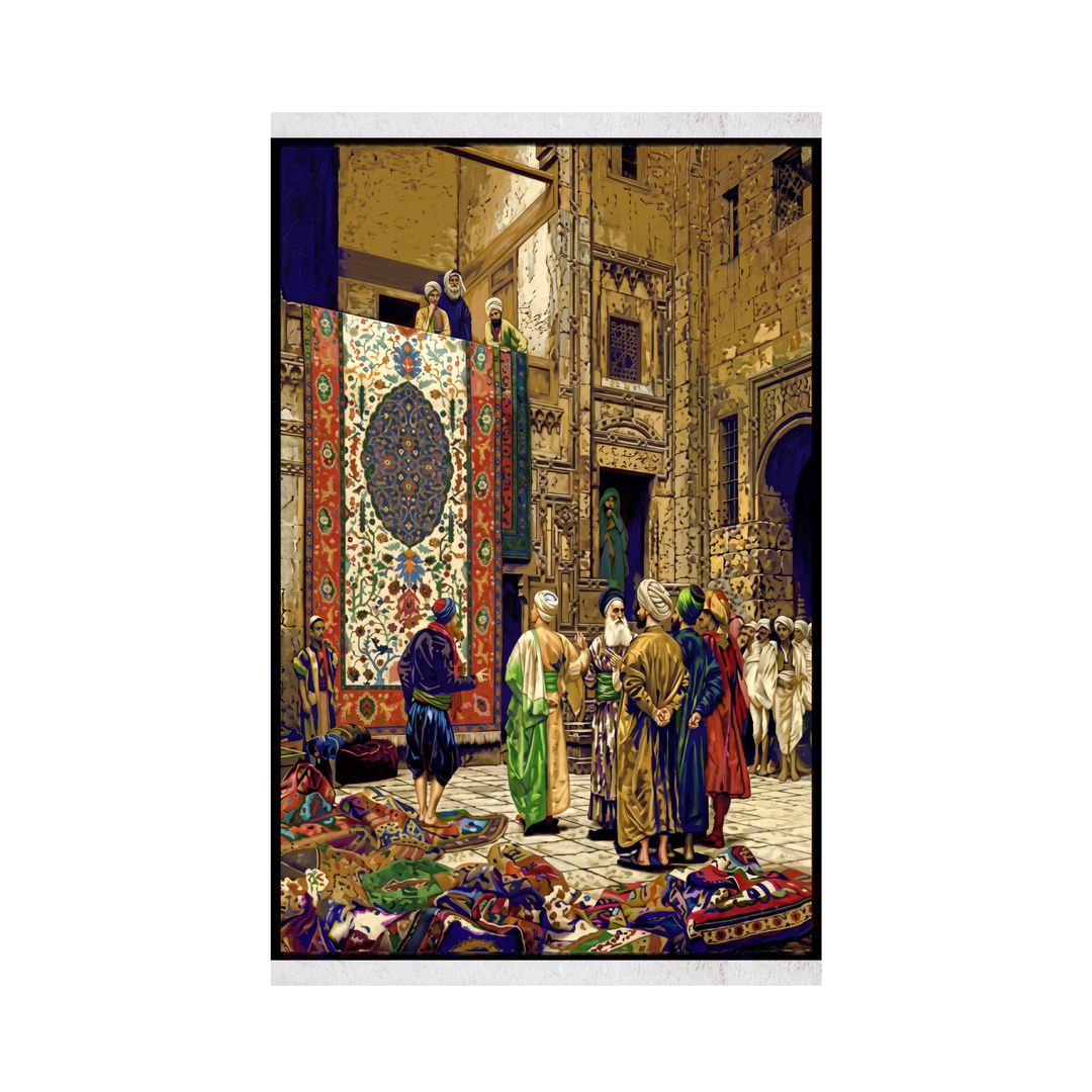 Bazar Ghahre machine-made Persian Silk rug in Cinnamon, 150 × 100 cm