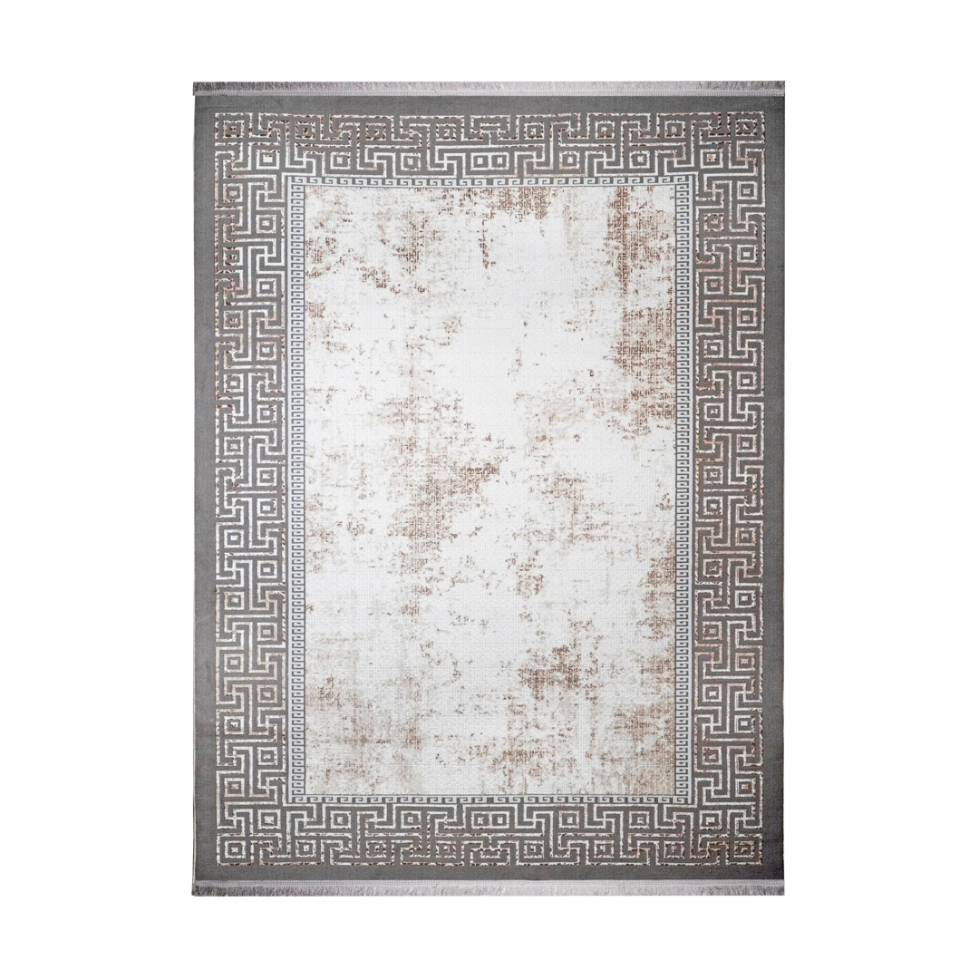 Flow Motion modern machine-made carpet in Cream, 300 × 200 cm