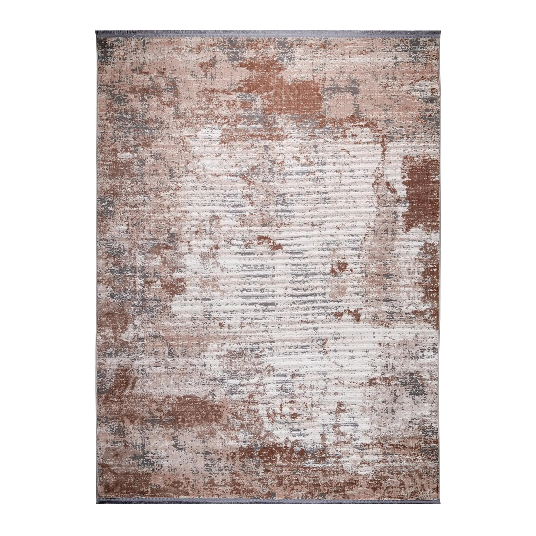 Deep Form modern machine-made carpet in Nescafe, 300 × 200 cm
