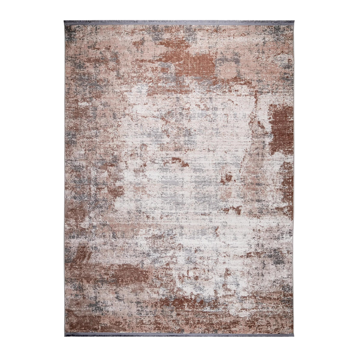 سجادة عصرية مصنّعة آليًا Deep Form، بلون قهوة، 300 × 200 cm