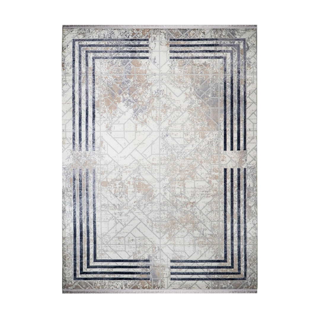 Open Field modern machine-made carpet in Cream, 300 × 200 cm