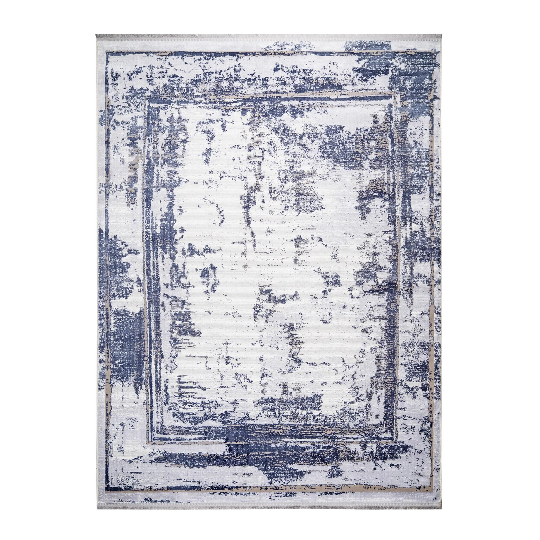 Flat Surface modern machine-made carpet in Gray, 300 × 200 cm