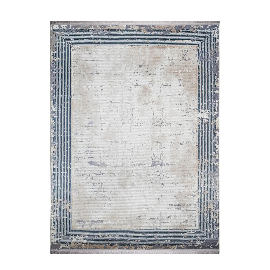 Edge Form modern machine-made carpet in Cream, 300 × 200 cm