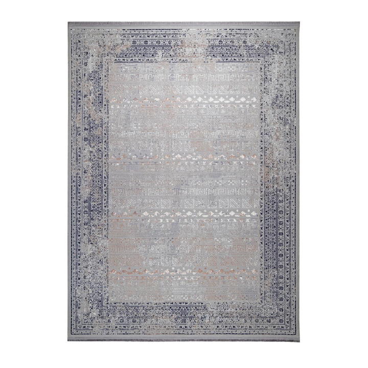 Field Structure modern machine-made carpet in Silver, 300 × 200 cm