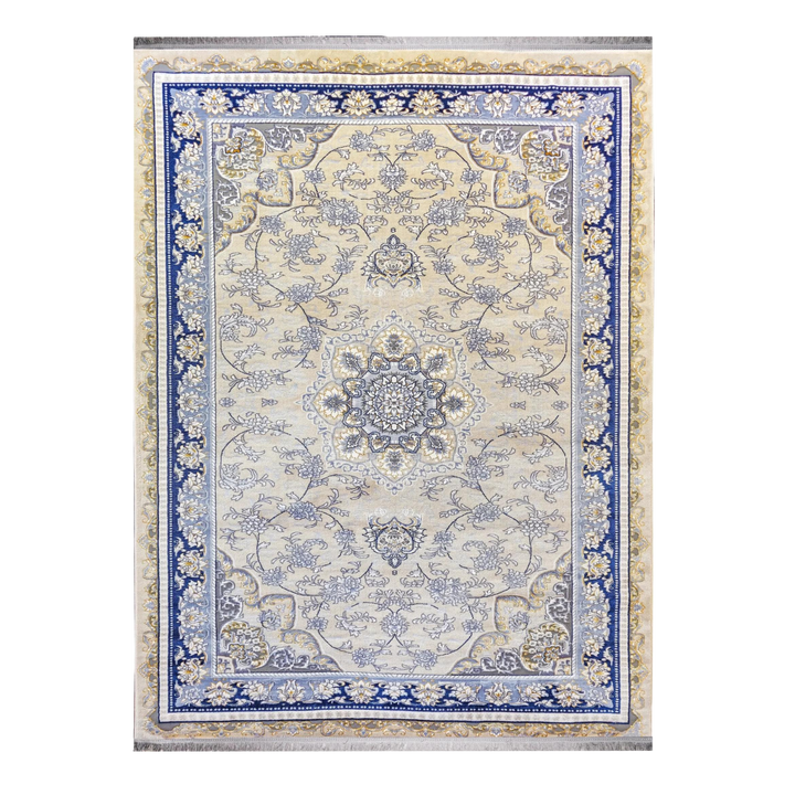 Wide Structure modern machine-made carpet in Beige, 300 × 200 cm