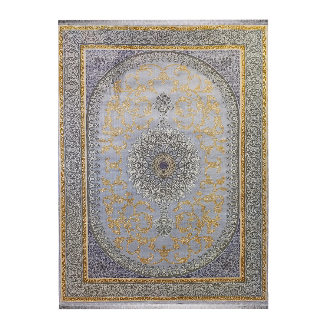 Wide Motion modern machine-made carpet in Silver, 300 × 200 cm
