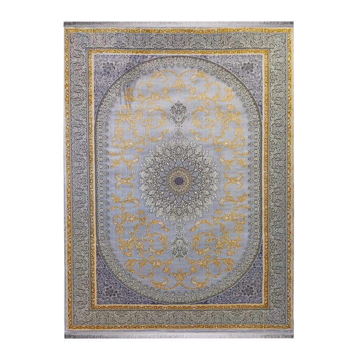 Wide Motion modern machine-made carpet in Silver, 300 × 200 cm