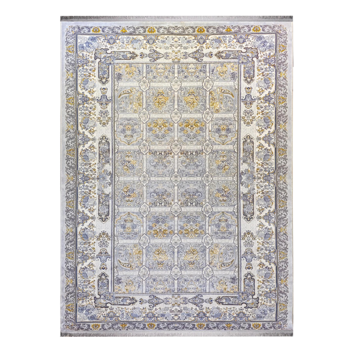 Solid Core modern machine-made carpet in Silver, 300 × 200 cm