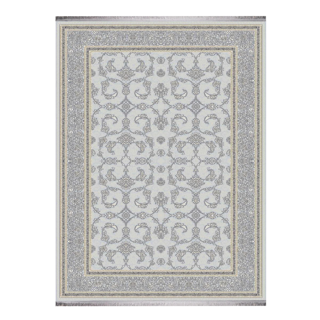 Center Form modern machine-made carpet in Silver, 300 × 200 cm