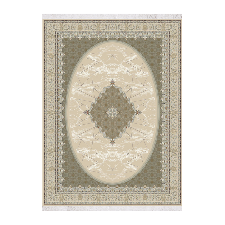 سجادة كلاسيكية مصنّعة آليًا Royal Garden، بلون بيج، 225 × 150 cm