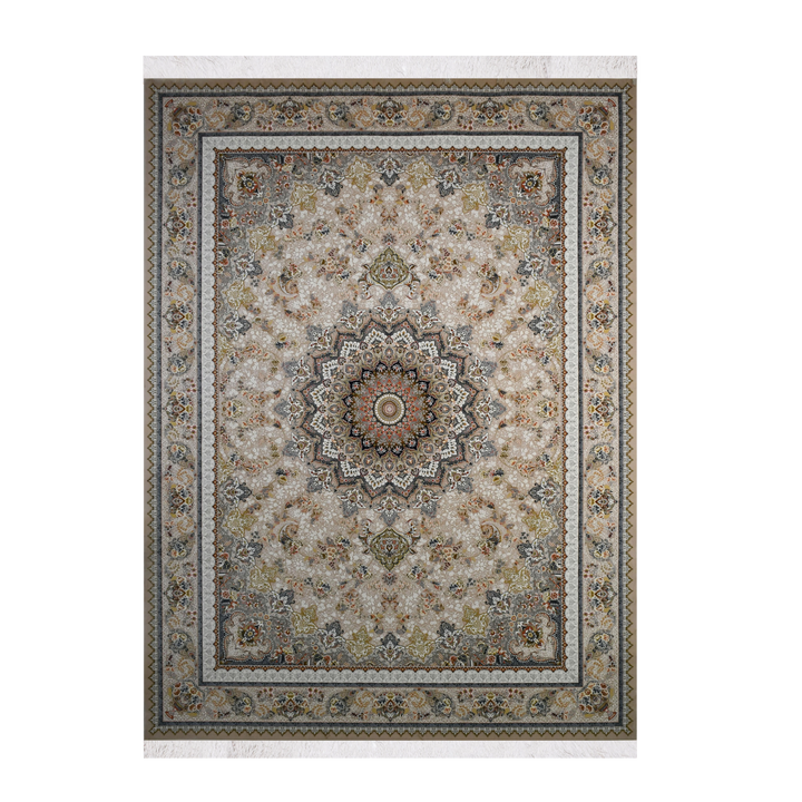 Silver Halo classic machine-made carpet in Beige, 225 × 150 cm