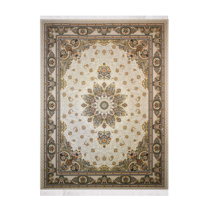 سجادة كلاسيكية مصنّعة آليًا Nova Classic، بلون كريمي، 225 × 150 cm