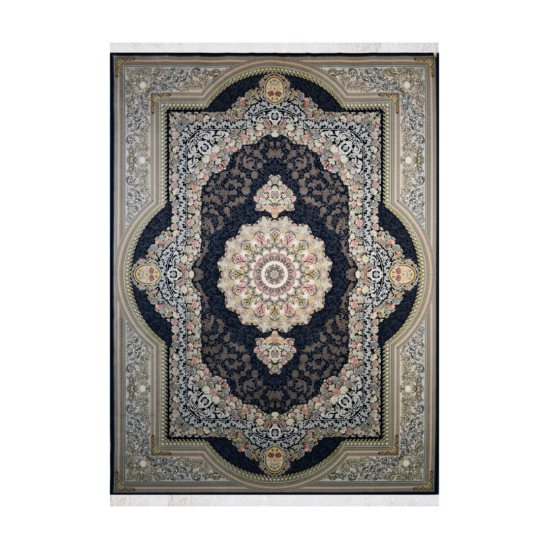 Urban Heritage classic machine-made carpet in Navy Blue, 225 × 150 cm