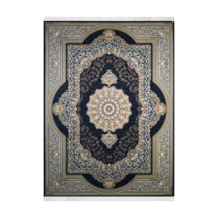 Urban Heritage classic machine-made carpet in Navy Blue, 225 × 150 cm