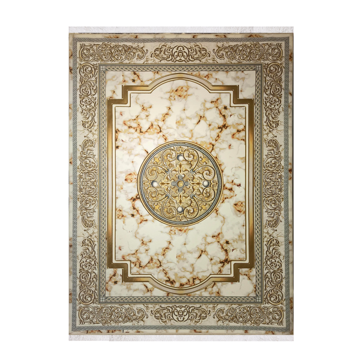 Ornamenta classic machine-made carpet in Cream, 225 × 150 cm
