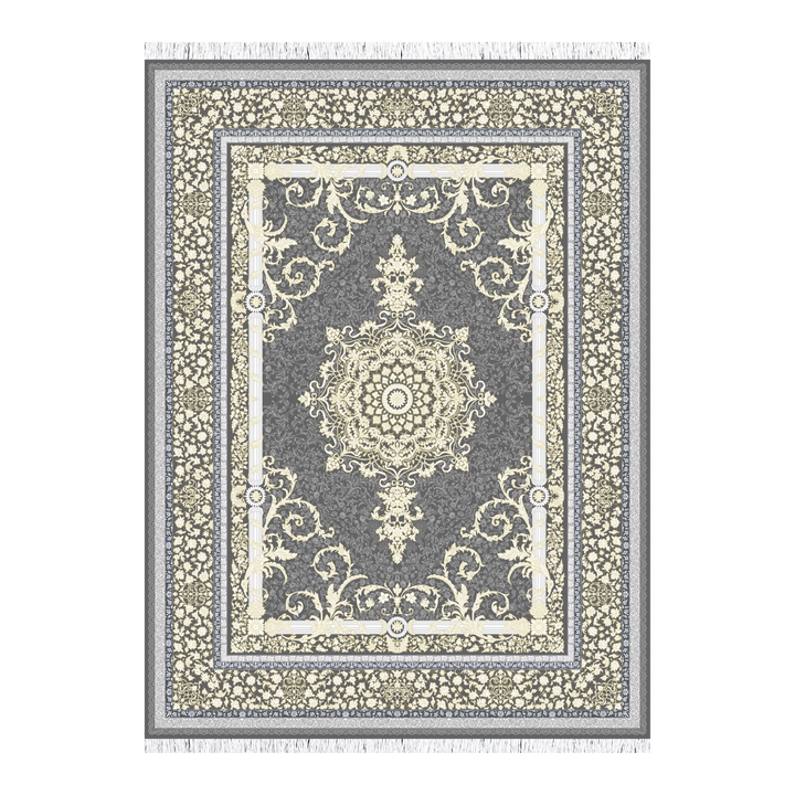 سجادة كلاسيكية مصنّعة آليًا Castello، بلون رمادي دخاني، 225 × 150 cm