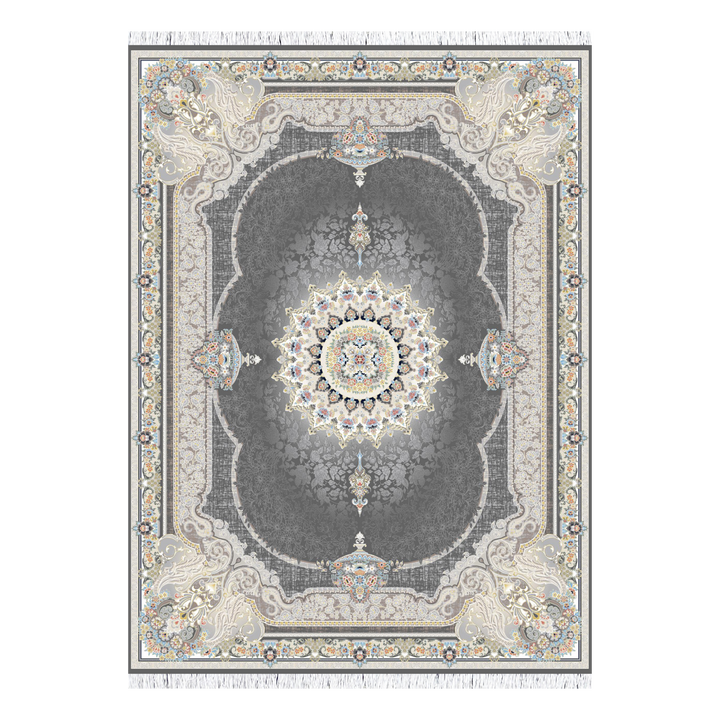 سجادة كلاسيكية مصنّعة آليًا Florentia، بلون رمادي دخاني، 225 × 150 cm