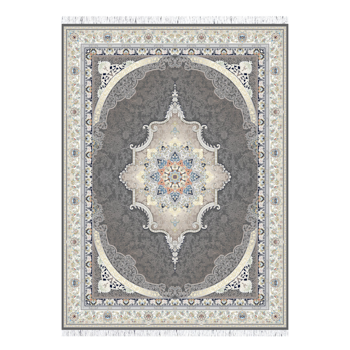 سجادة كلاسيكية مصنّعة آليًا Savona، بلون رمادي دخاني، 225 × 150 cm