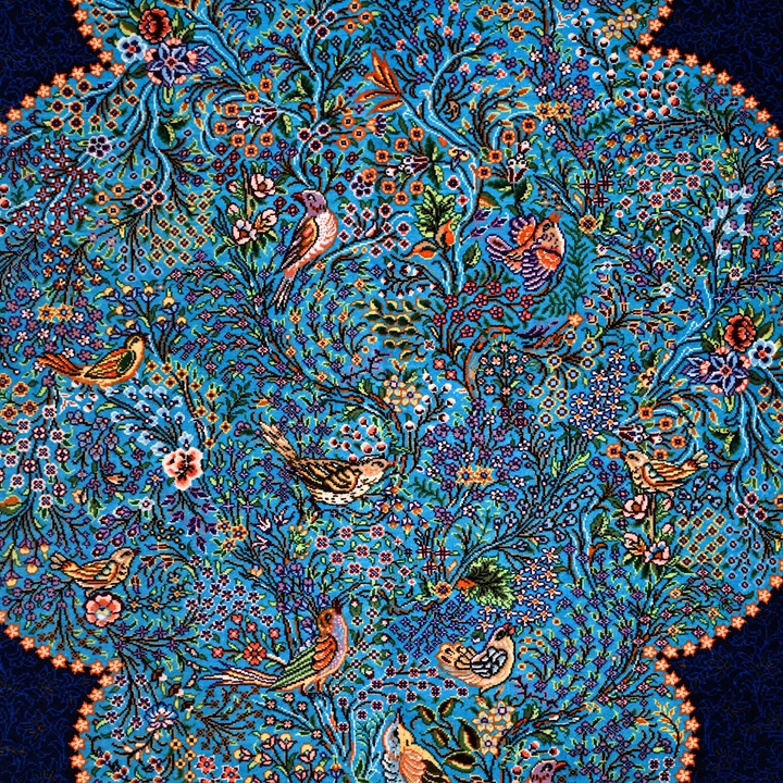 Bird Garden Persian handmade rug