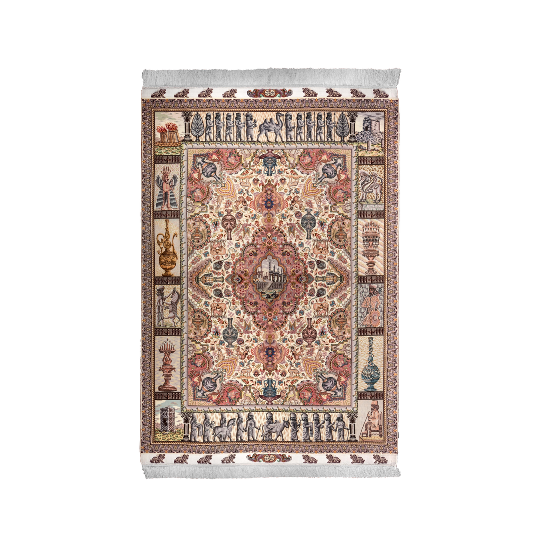 Hand Made Rug Takhte Jamshid