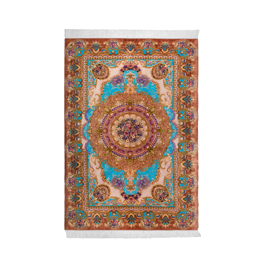 Hand Made Rug Central Medallion