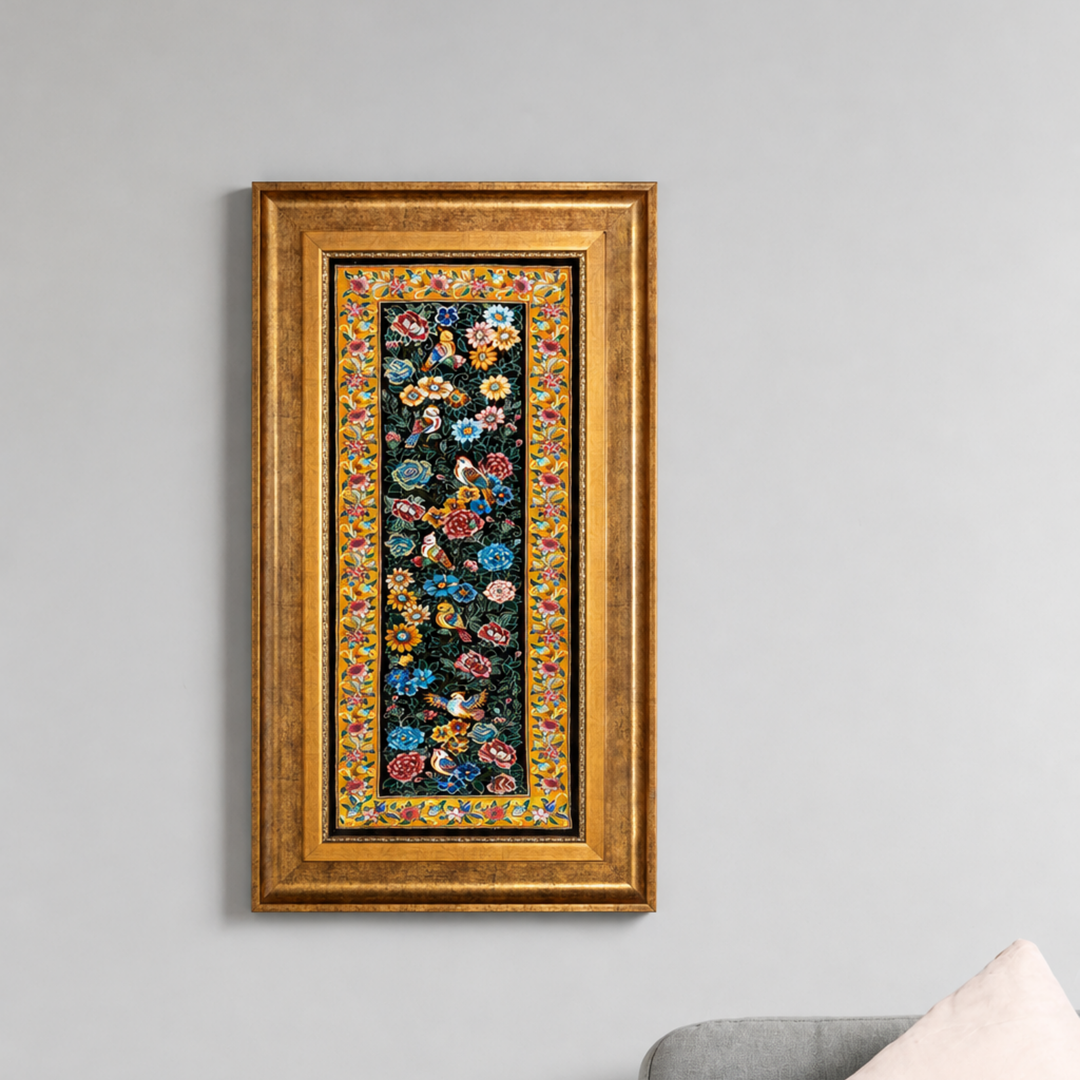 Hand Made Rug Bird Garden
