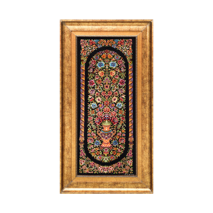 Hand Made Rug Floral Vase