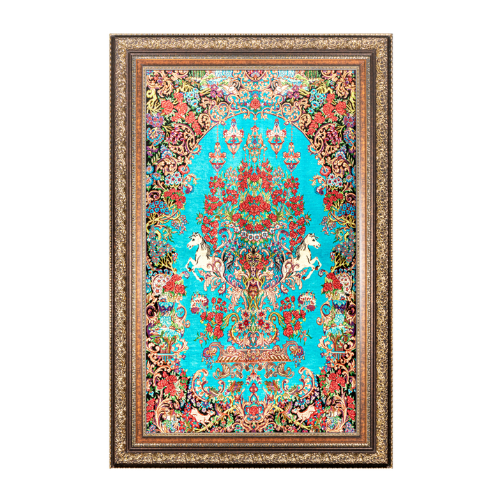Equestrian Bloom Persian handmade rug