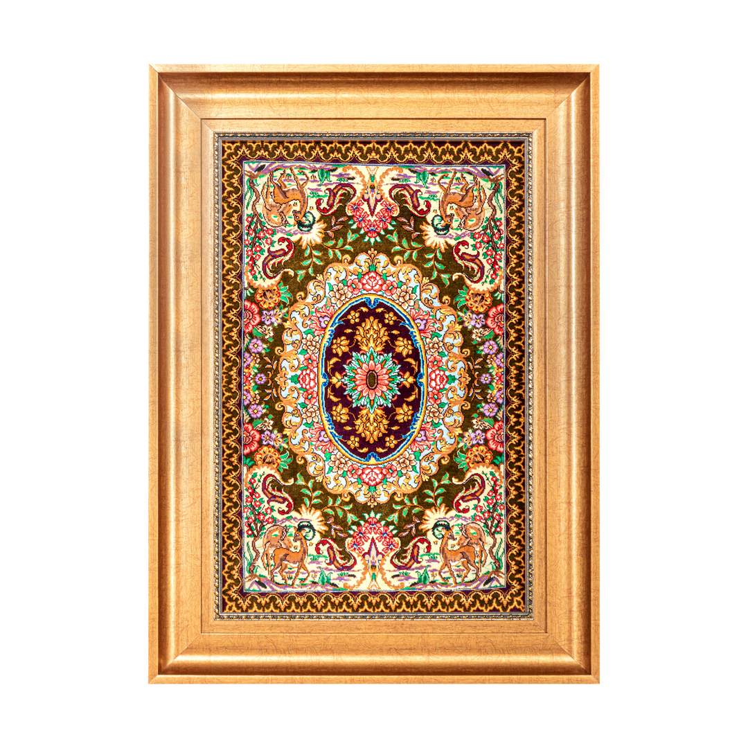 Hunting Medallion Persian handmade rug