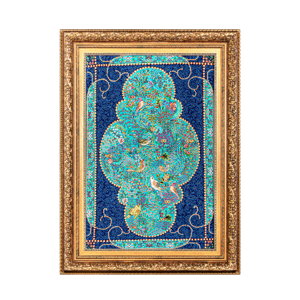 Hand Made Rug Bird Garden