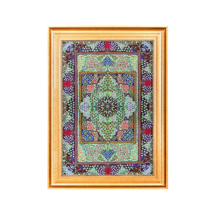 سجادة فارسية مصنوعة يدويًا Medallion