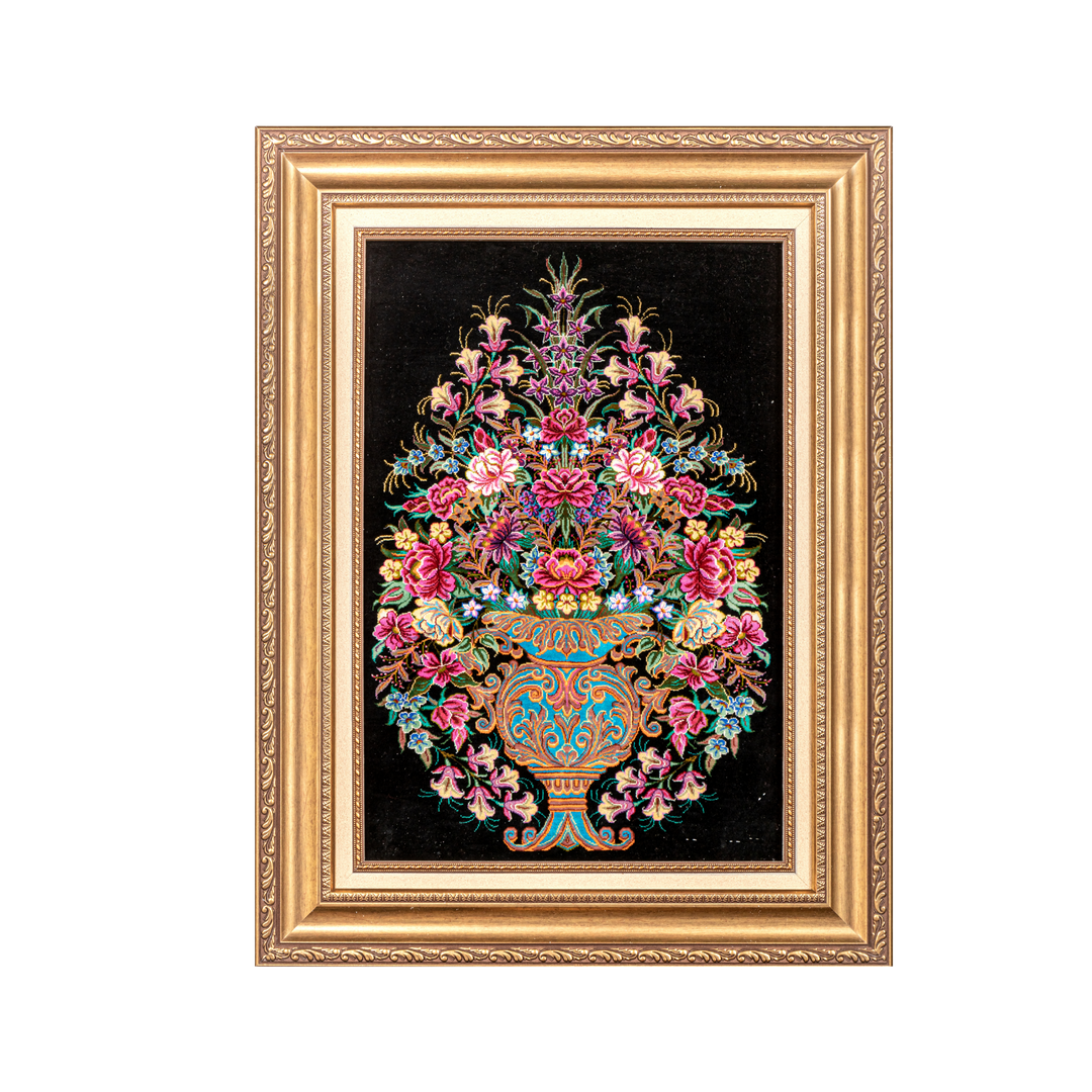 Vase Of Flowers Persian handmade rug