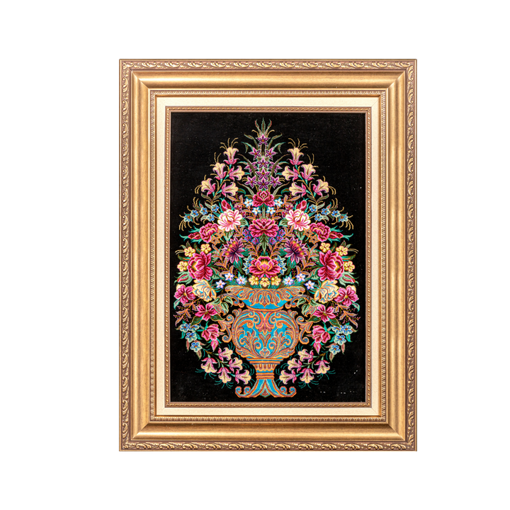 Vase Of Flowers Persian handmade rug