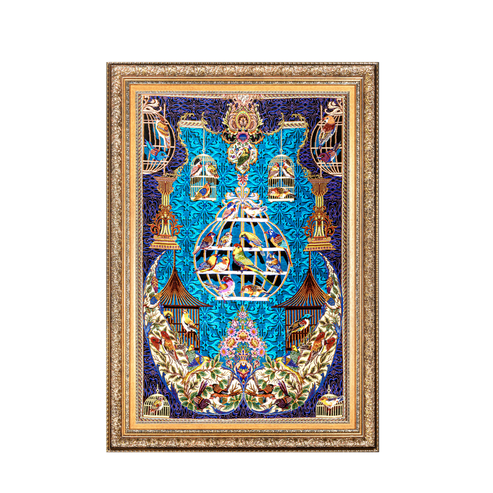 Hand Made Rug Bird Garden