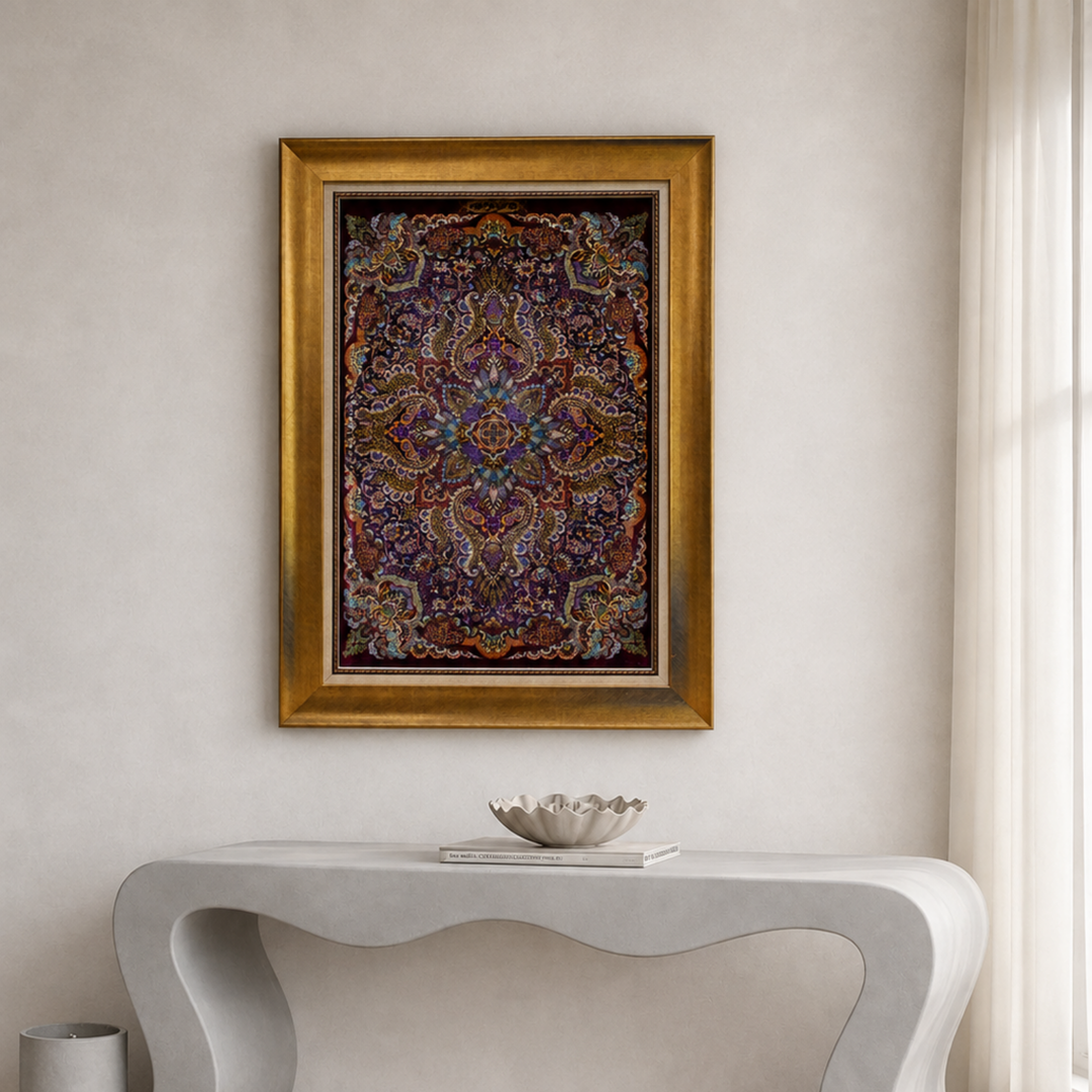 Hand Made Rug Central Medallion