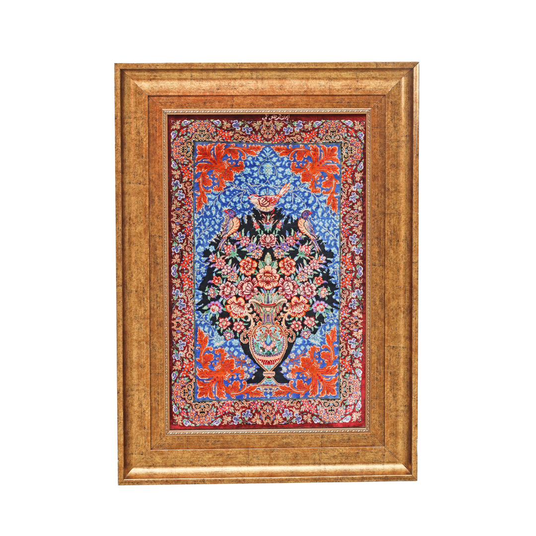 Vase of flowers Persian handmade rug