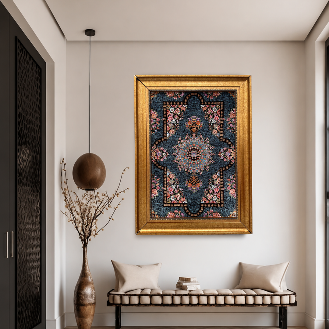 Hand Made Rug Floral vase