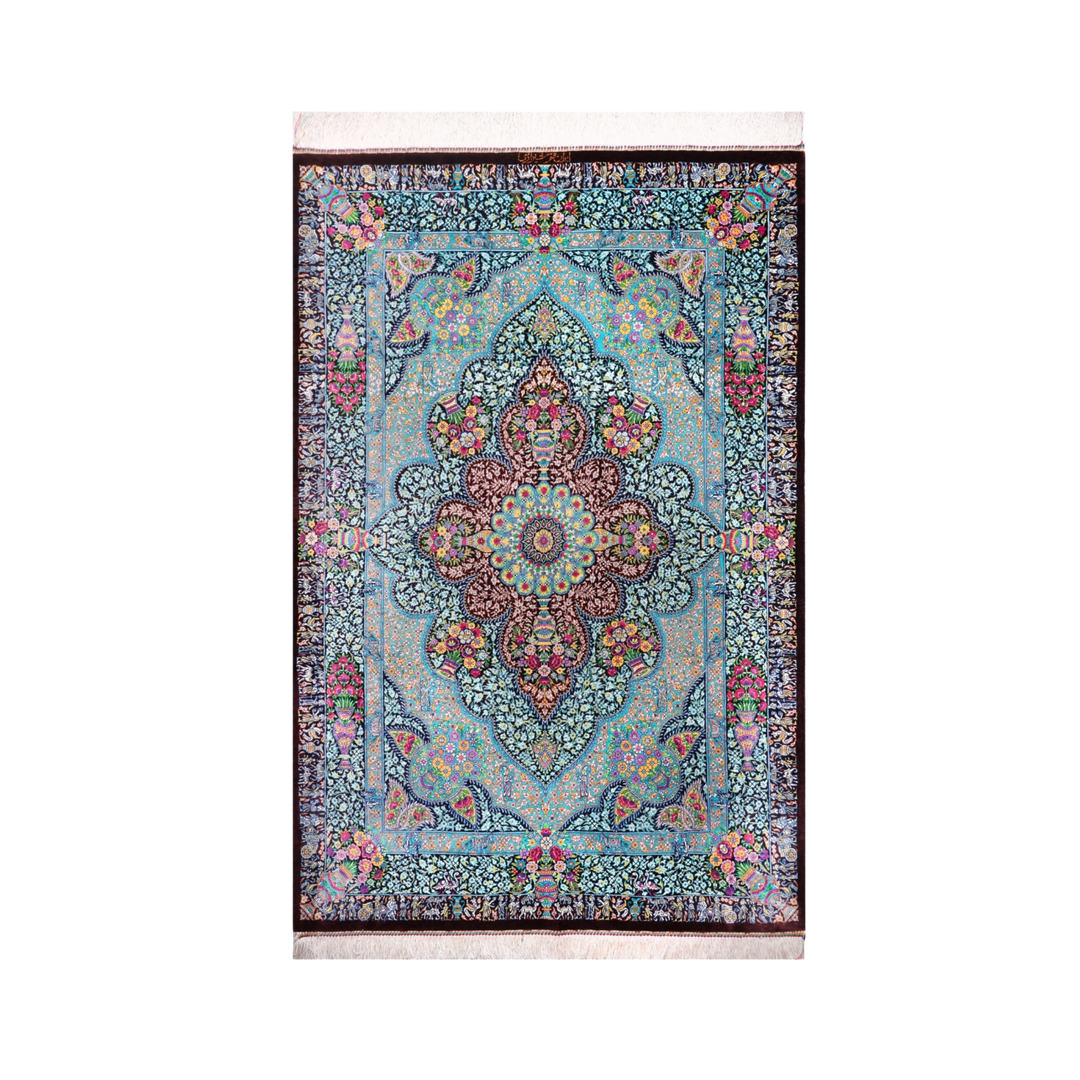 Hand Made Rug Central Medallion