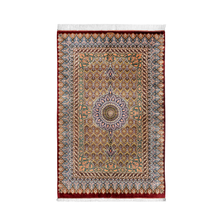 سجادة فارسية مصنوعة يدويًا Lattic Medallion