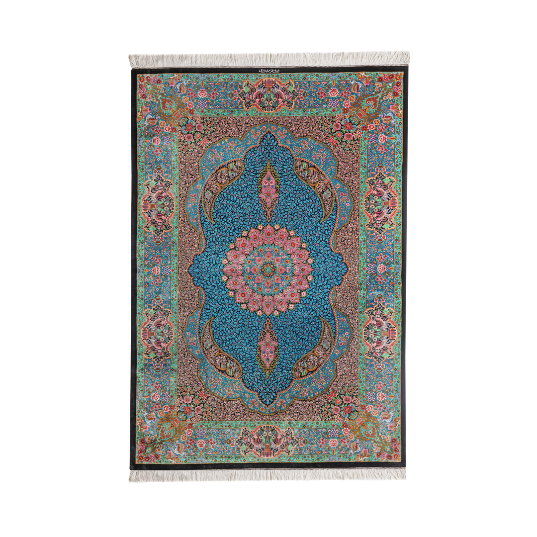 Hand Made Rug Central Medallion