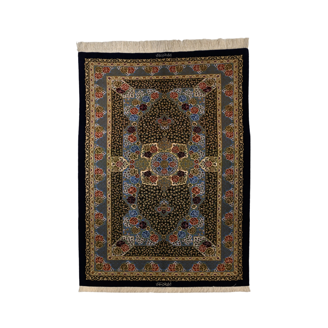 Hand Made Rug All Over Floral Ground