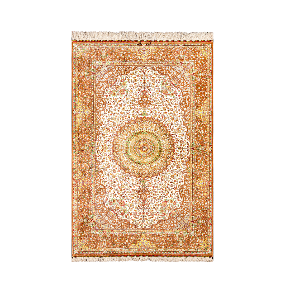 Hand Made Rug Central Medallion