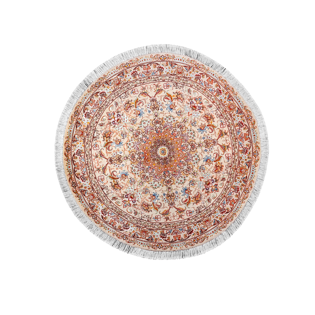 Hand Made Rug Round center medallion