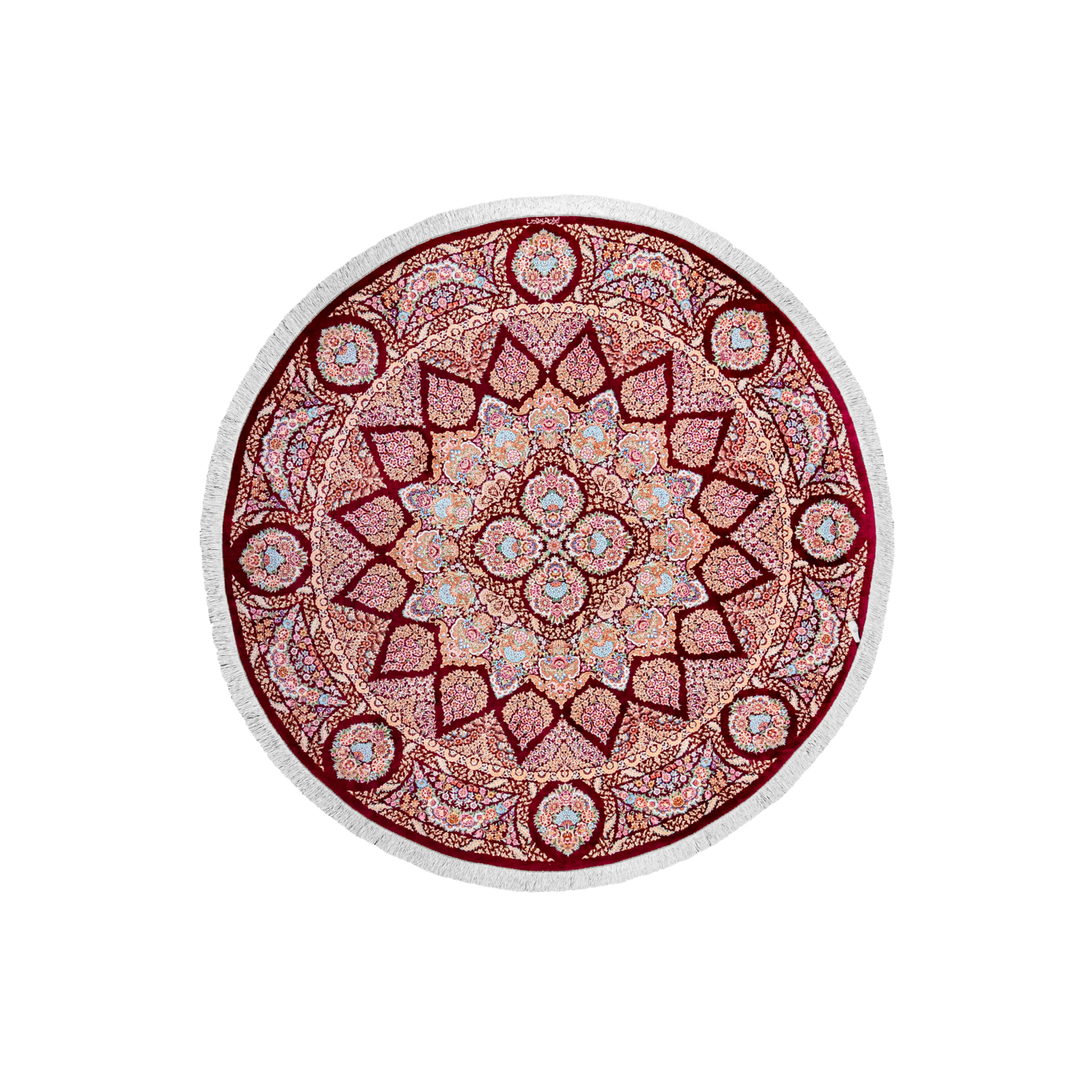 Hand Made Rug Sunbrust medallion