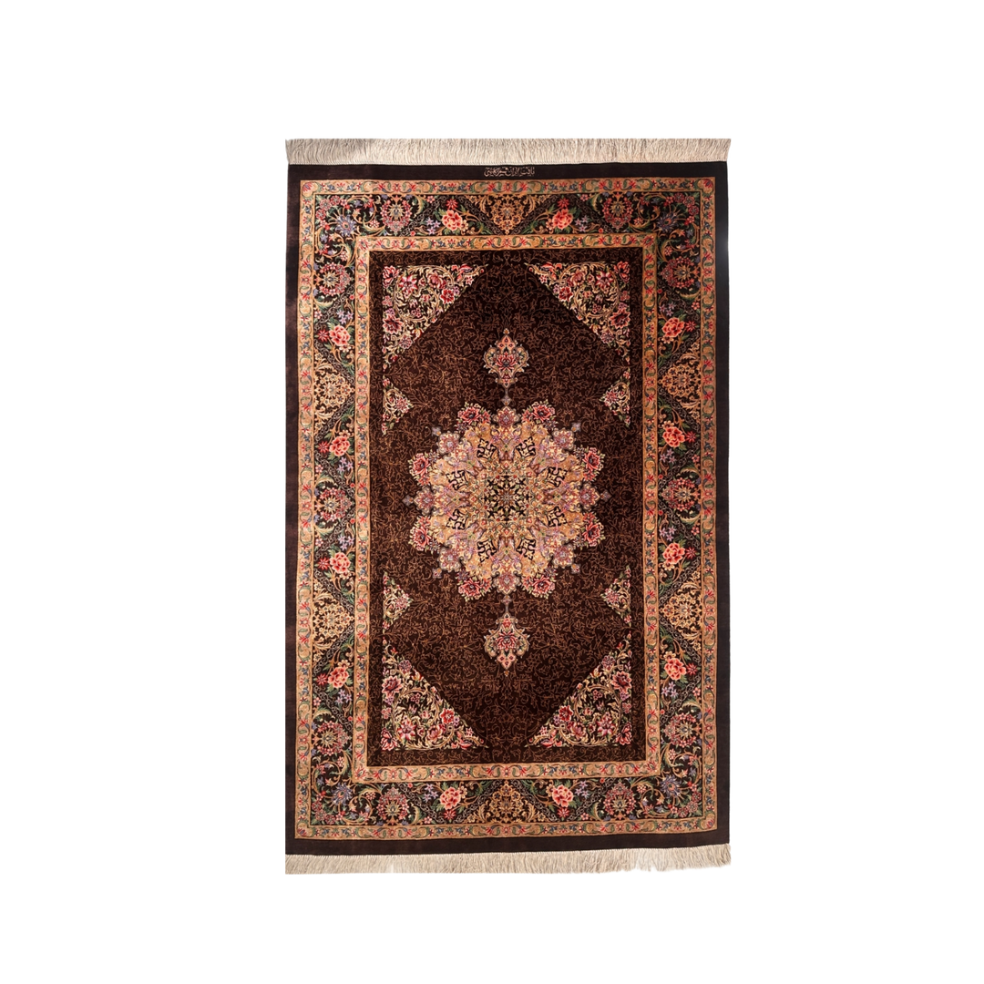 Corner medallion Persian handmade rug