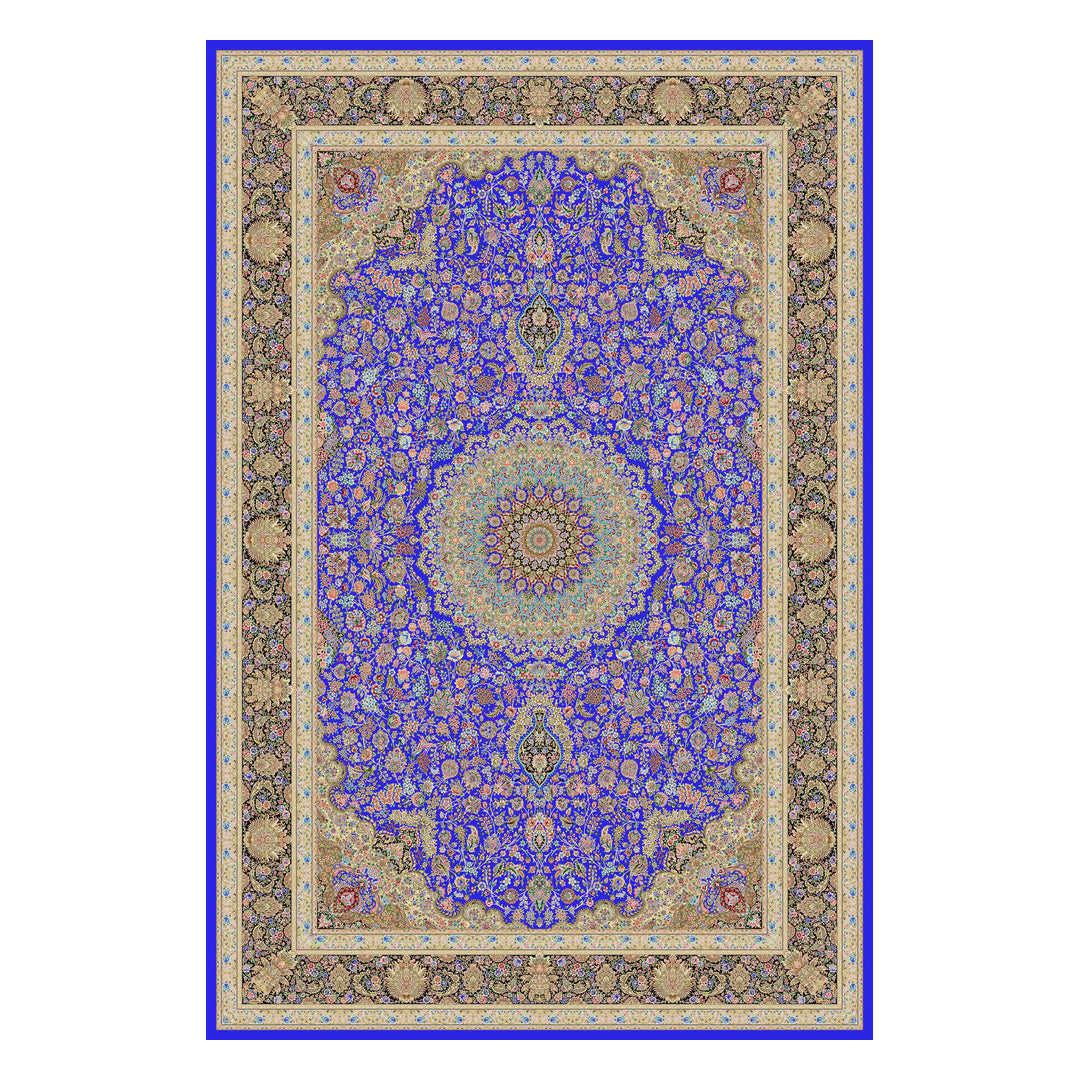 Silk Rug - Royal Gazelle on white background
