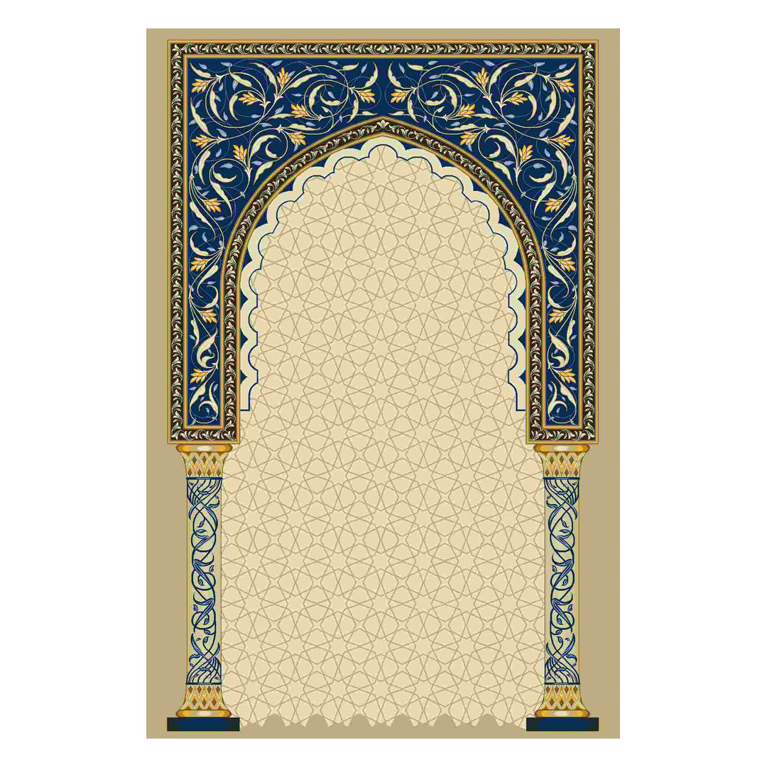Silk Rug - Silk Dew - Cream - 120 x 80 cm on white background