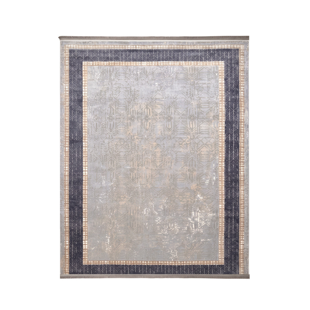 Modern Carpet - Panel Form - Silver - 300 x 200 cm on white background