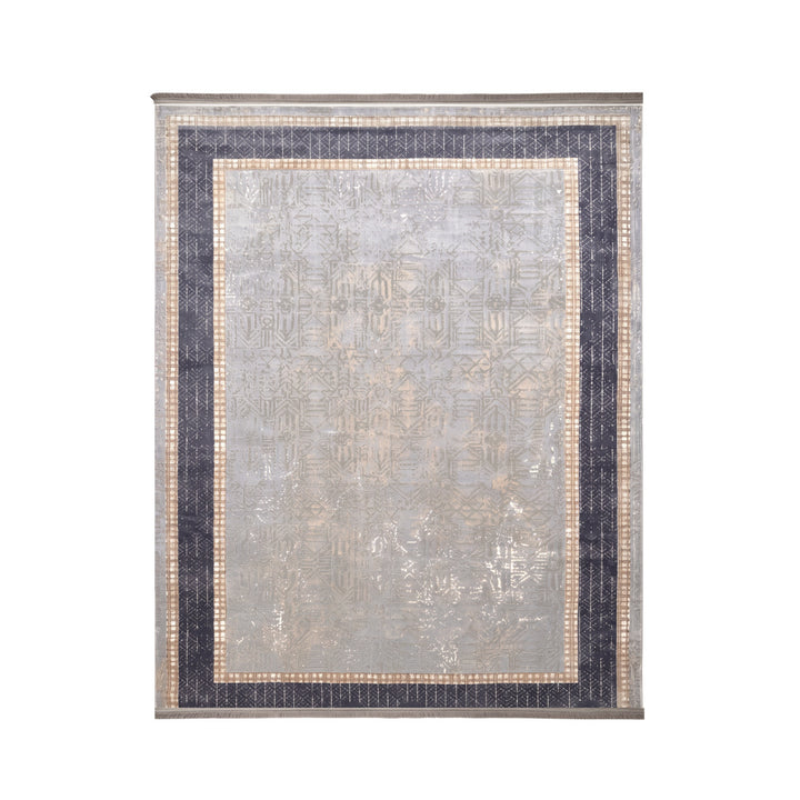 Modern Carpet - Panel Form - Silver - 300 x 200 cm on white background
